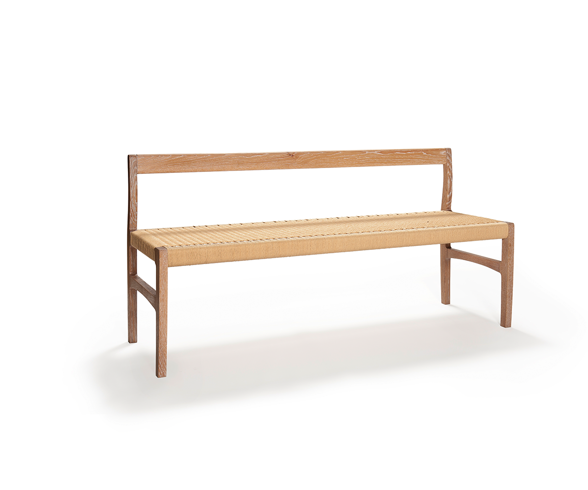Bench with back