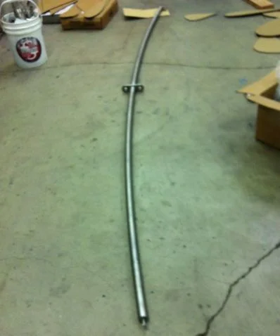 The crossbar (with a random bucket to show scale)