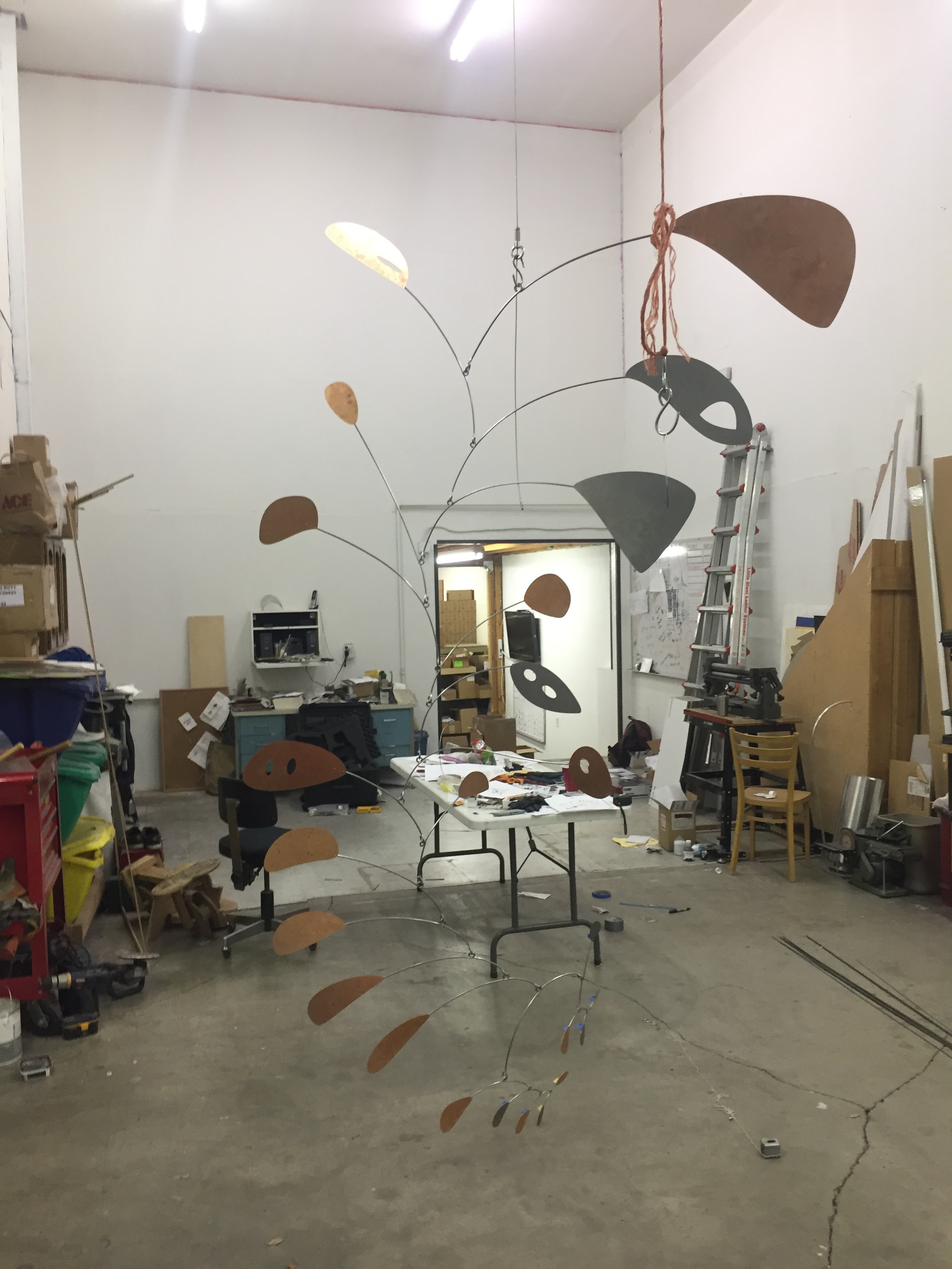 Completed Copper Mobile — Ekko Mobiles — Large Custom Hanging Mobiles