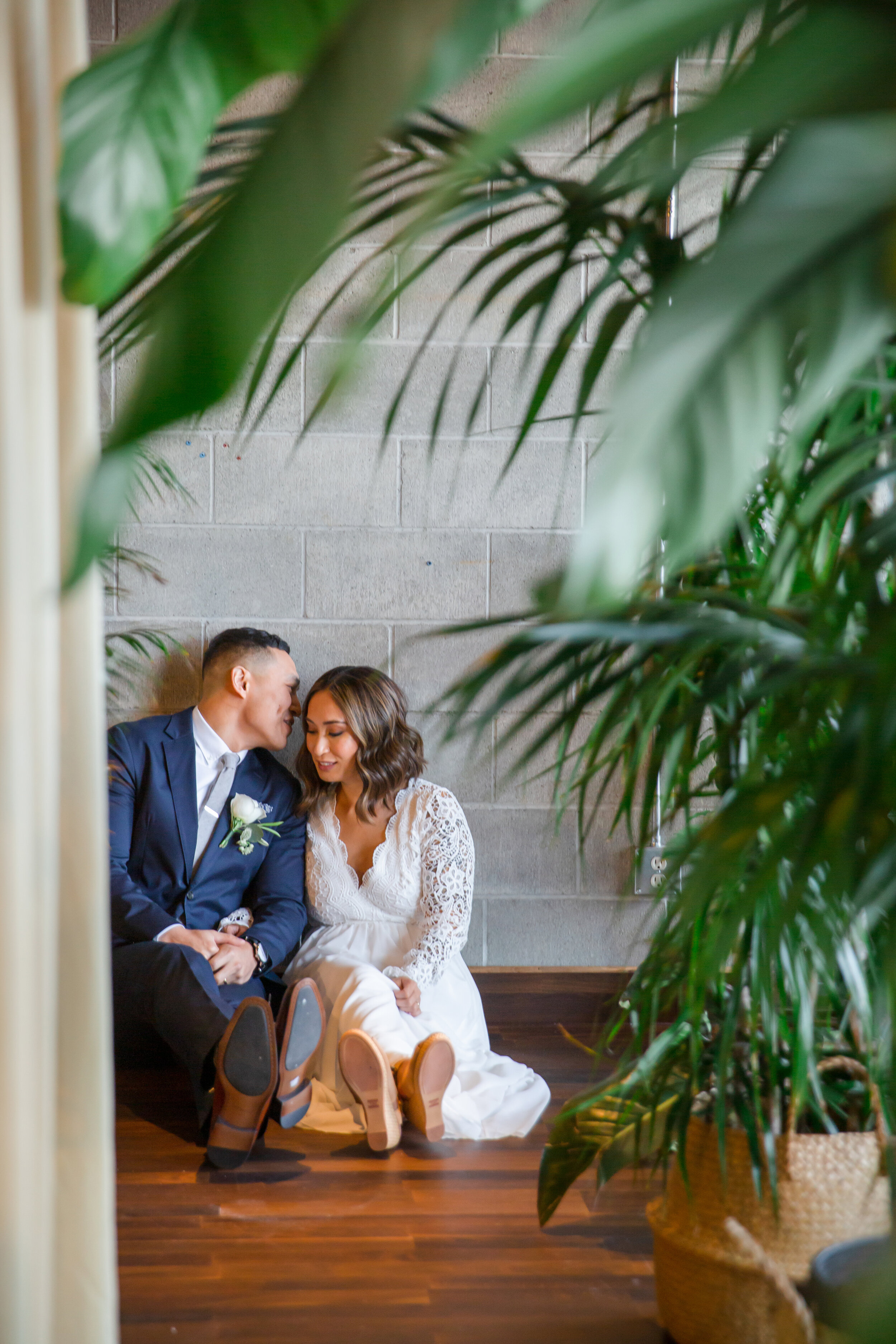 at the garden elopement