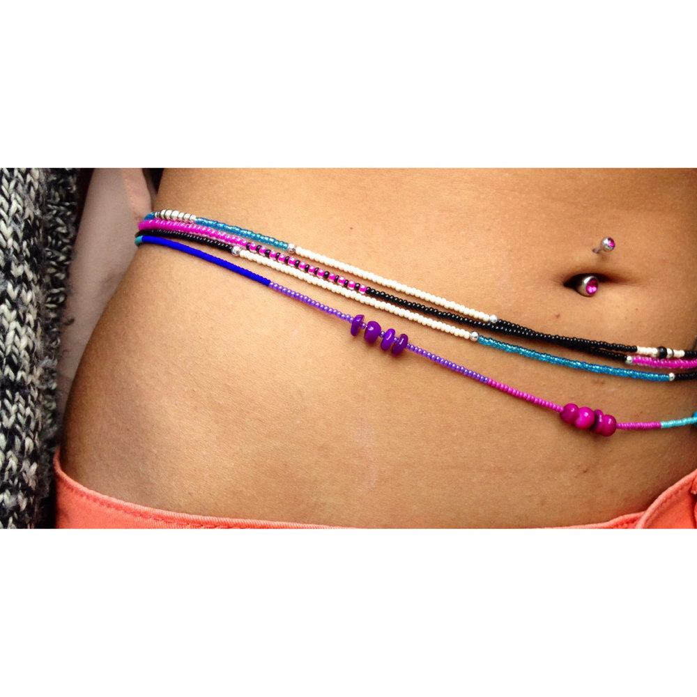 Weight loss waist beads Tummy beads African Women belly beads ON SALE Clasp Belly Beads Body Jewelry Waist Chains Slimming beads