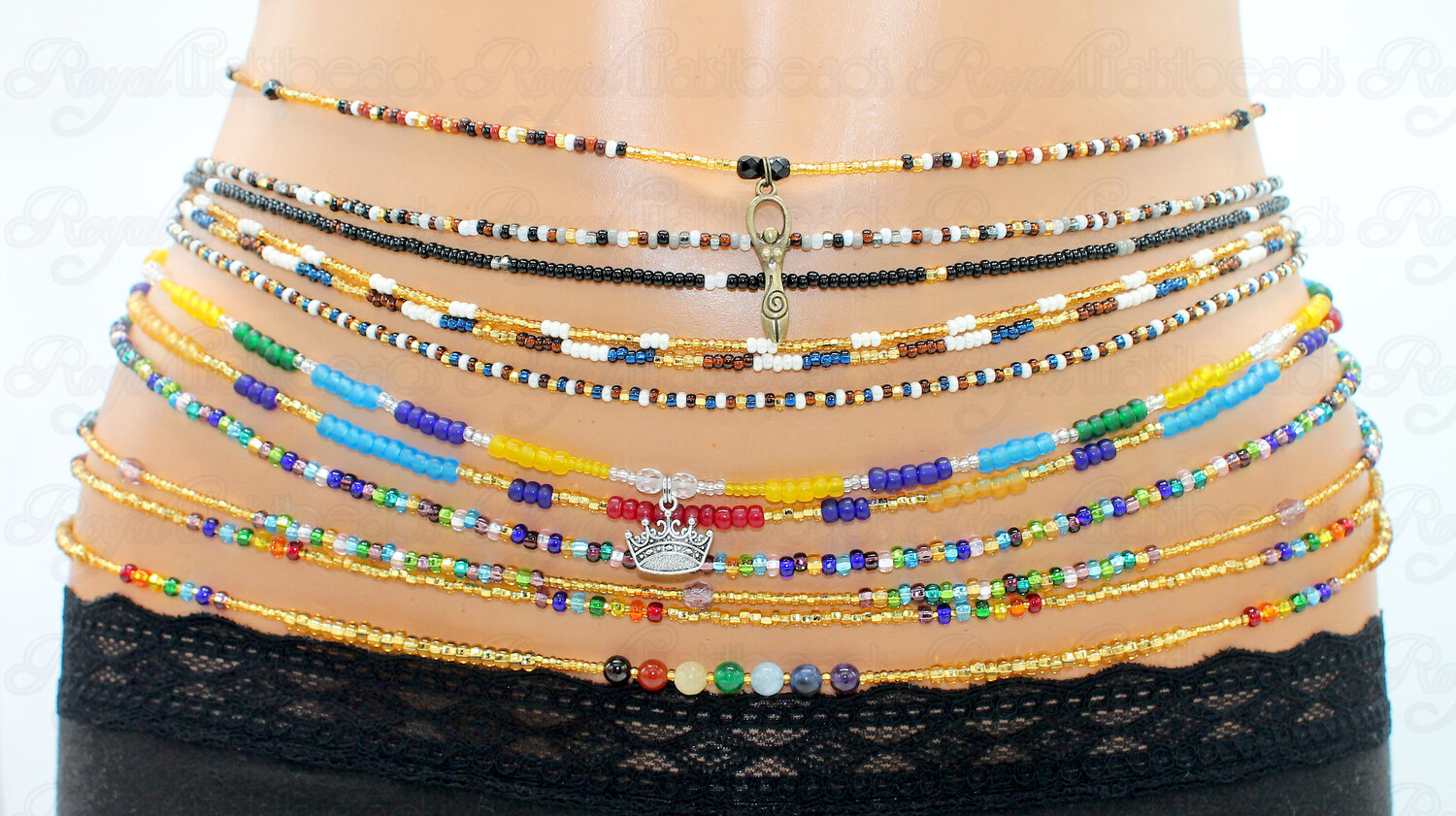 Handmade Waist Bead, Body Jewelry, Belly Beads, African Waist