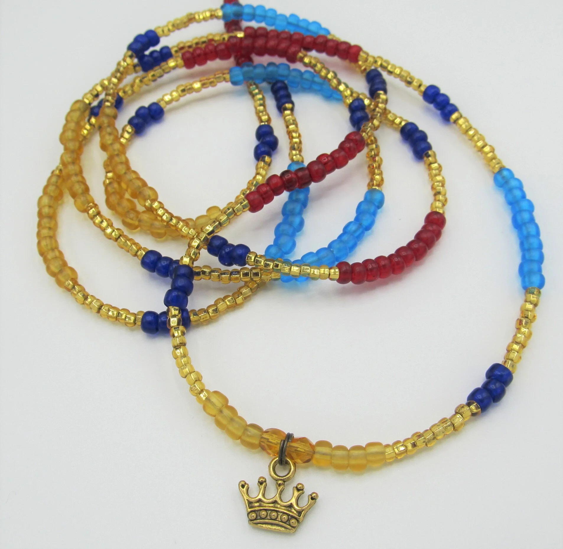 ROYALTY SINGLE STRAND DIY TIE-ON WAISTBEADS KIT — Royal Waistbeads