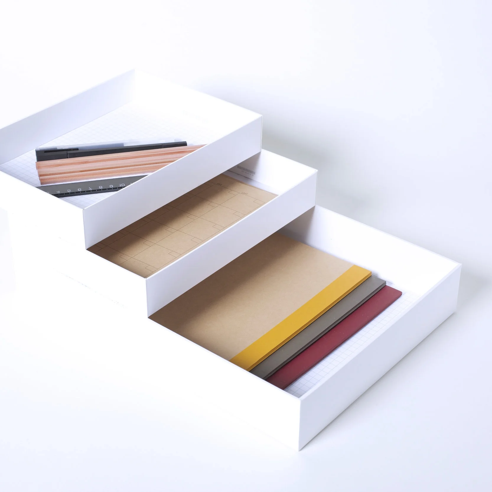 make a paper tray with a Apple boxes - whiteboxlab.jpg