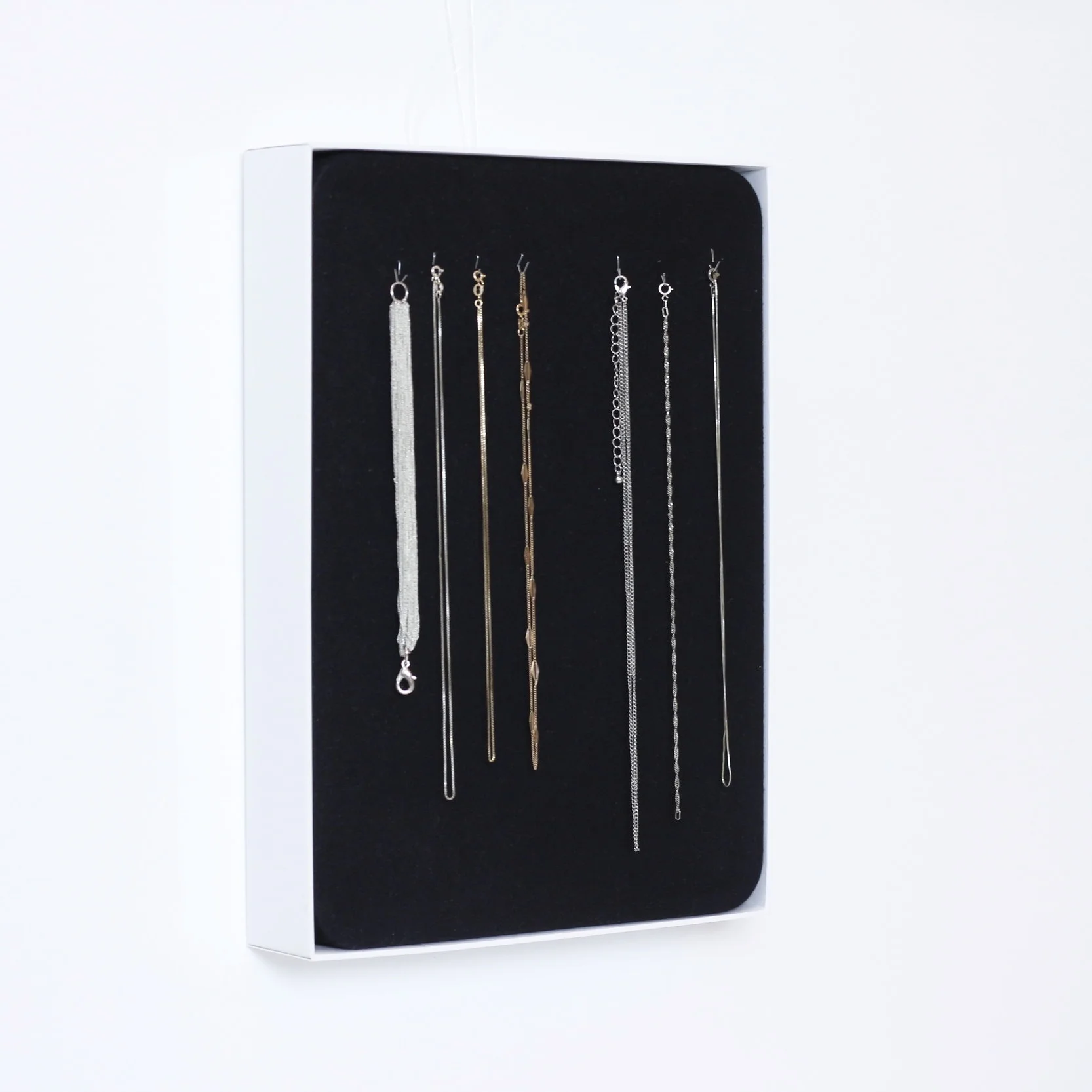 make a necklace organizer with a MacBook box - whiteboxlab.jpg