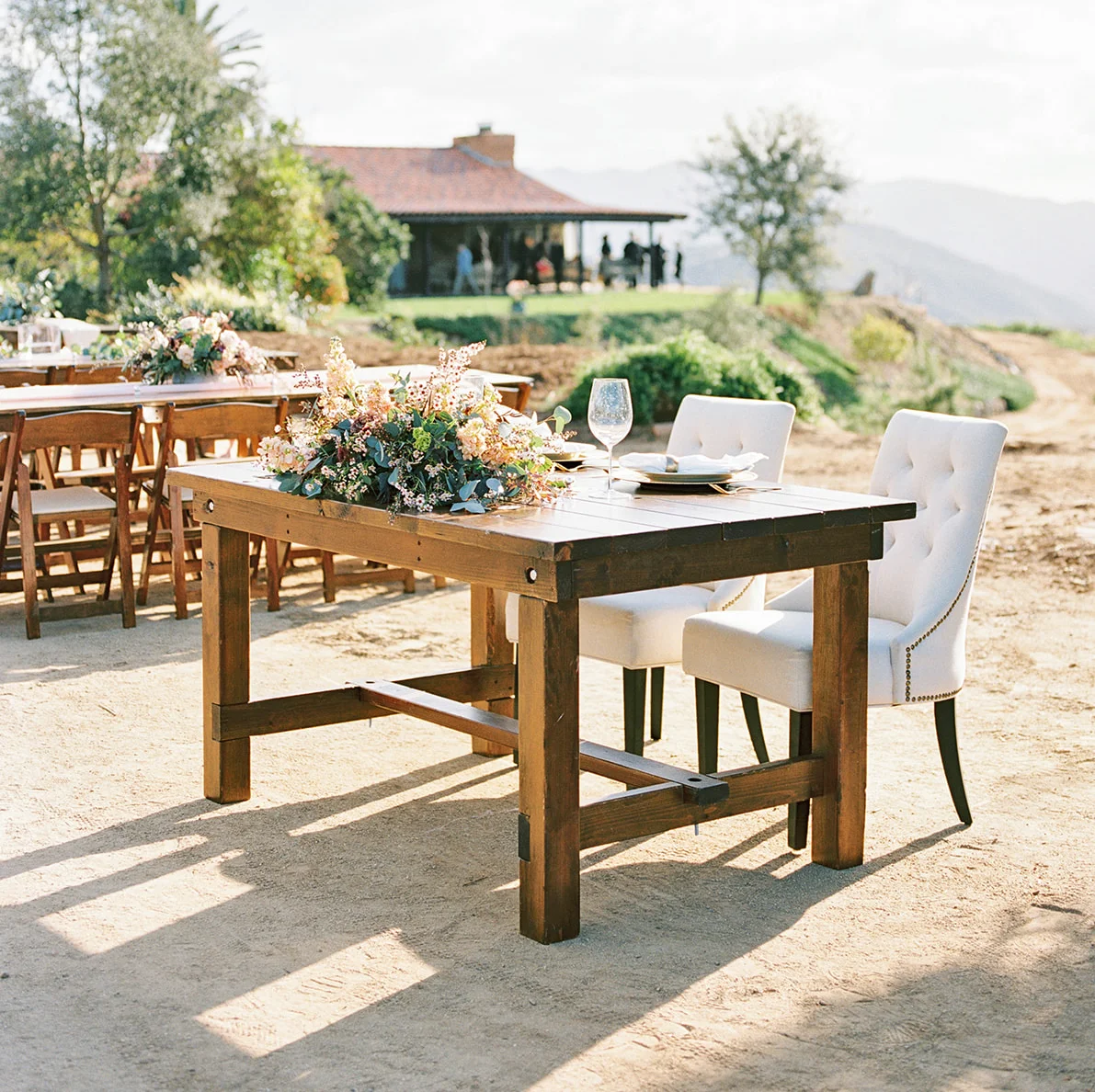 San Diego Farm Table Rentals, Bench Rentals, Wedding Arch Rentals