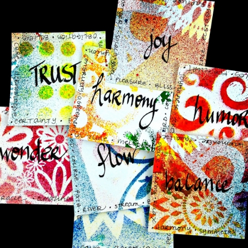 Inspiration cards are easy and fun to make and beautiful to keep or gift. 