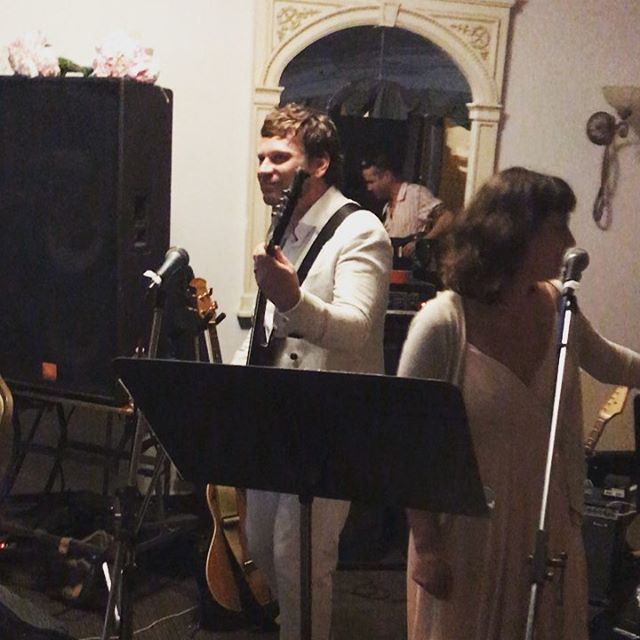 A wedding reception band made up members of Simon Doom, The Prigs, Parkington Sisters and Sacred Mounds playing a barely-rehearsed jukebox of classics. Pretty legendary wedding entertainment. @sleeperswork @parkingtonsisters @roseparkington @lydii.p 