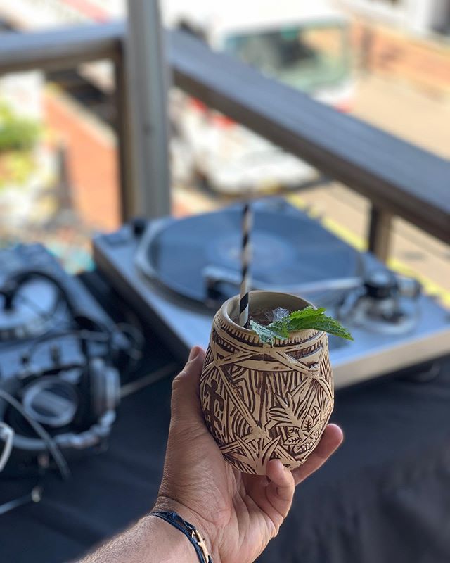 Couple few shots from @guiyingling and myself from our first annual Tiki bbq invitational at @spindlers_ptown last Thurs. Featuring Chef Liam @bosqmusic @cousincole @hardlydani @thecaptainsdaughters @orianamco @__that__lesbian @thedinxes @marchessowh