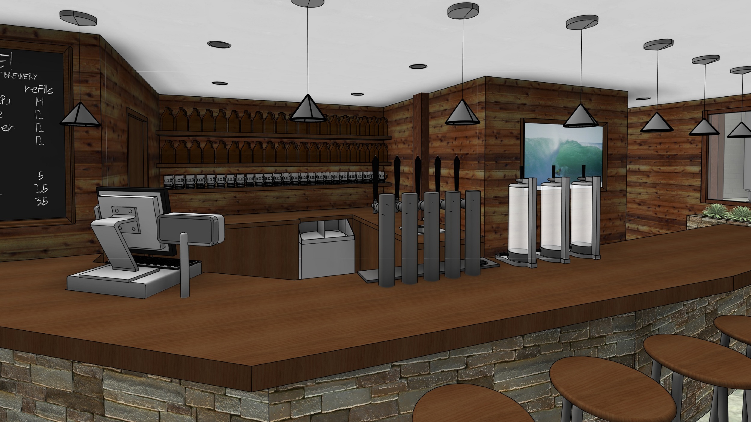  Tasting room concept. 