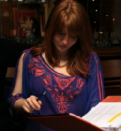 Director Tracey Erbacher at work.