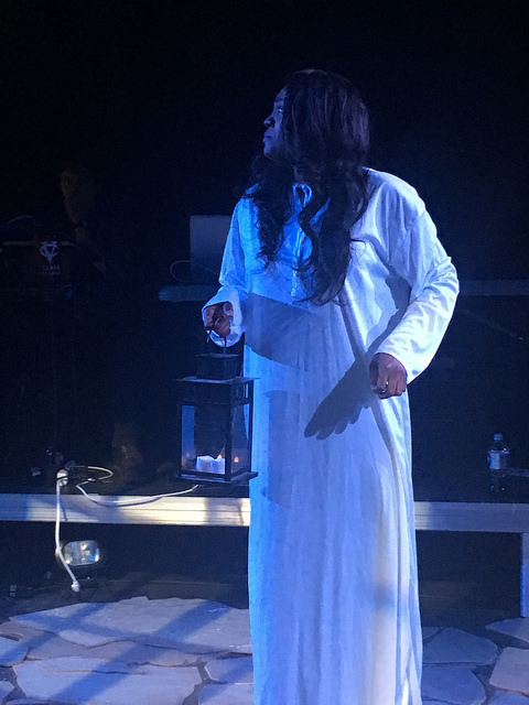 Renea Brown (Lady Macbeth) in rehearsal.
