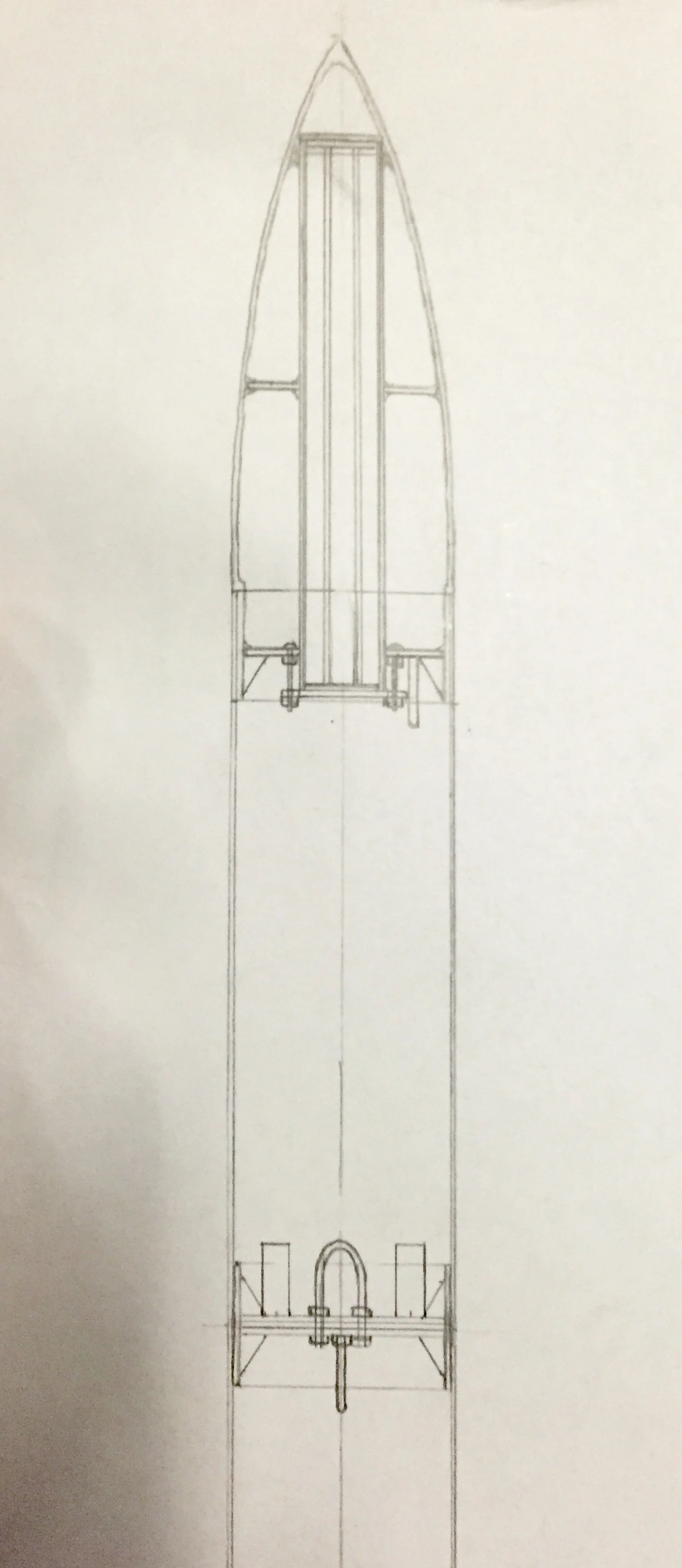 Both the main and drogue parachutes attach to U bolts on the same bulkhead.