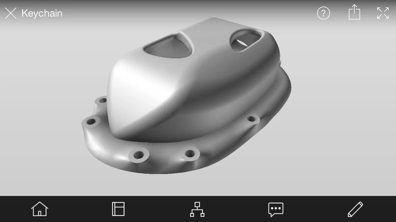 A housing I made in Fusion 360 for our keychain cameras. This design will probably be abandoned in favor of placing the cameras in tapering aft portion of the fiberglass raceway.