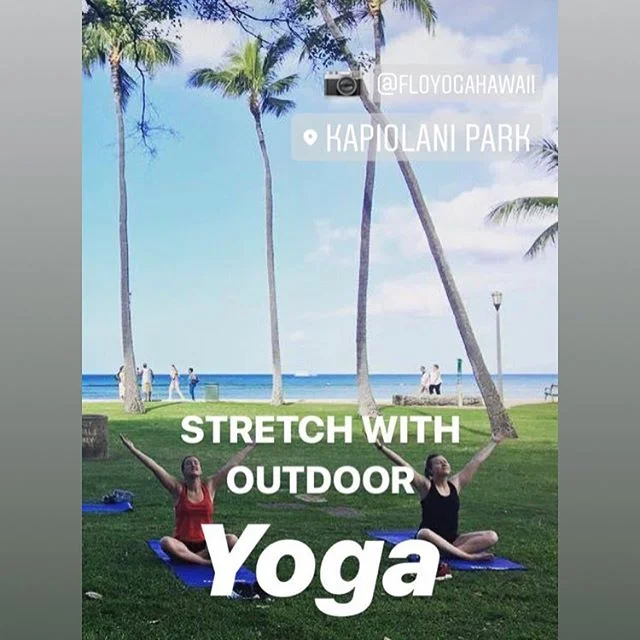 We love our @parkshorewaikiki yoga students! ❤️😊🙏🏽
.
We’re so lucky to practice yoga with the ocean in background and the beauty of the park surrounding us! 🌈🌴🌺
.
#yoga #yogaoutdoors #yogaoutside #yogi #yogini #honolulu #waikiki #hawaii #parkshorewaikikihotel #parkshorewaikiki