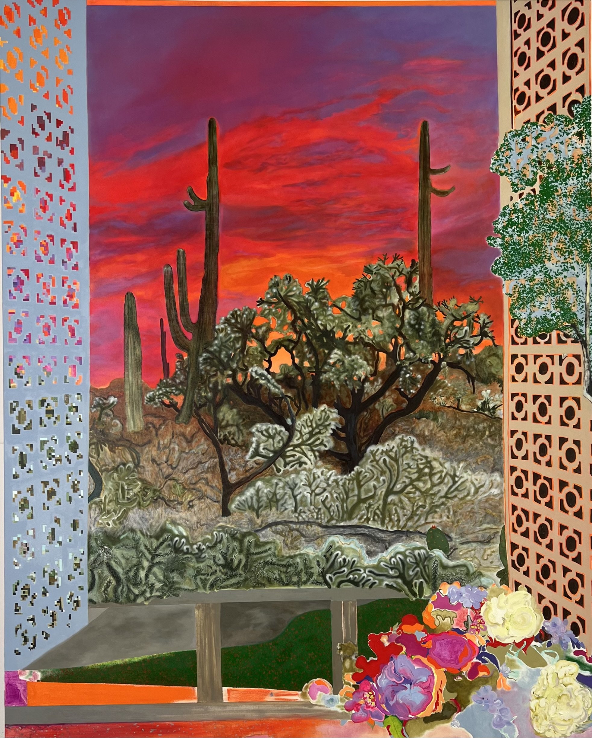 Fire Walks With Me
 
Oil on canvas 48 x 68   2025