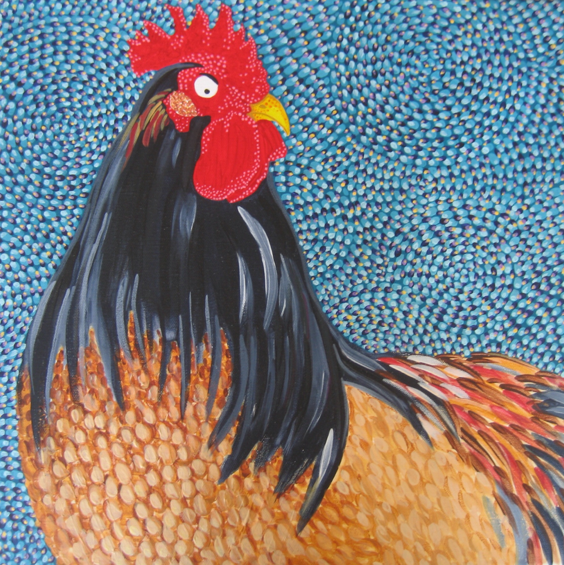  Please click on link below for pricing   https://claire-gardner.squarespace.com/new-products/colorful-rooster  
