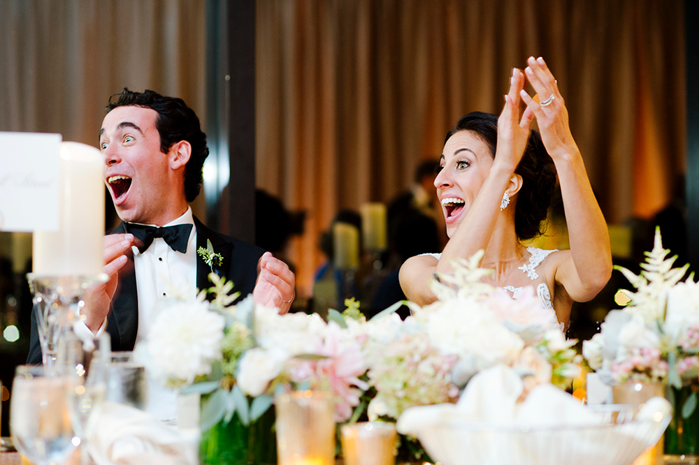 Wedding toast at the State Room, Boston