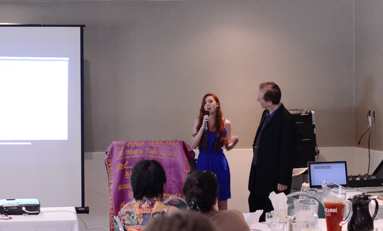 Fiona speaking and singing about elephants in different languages