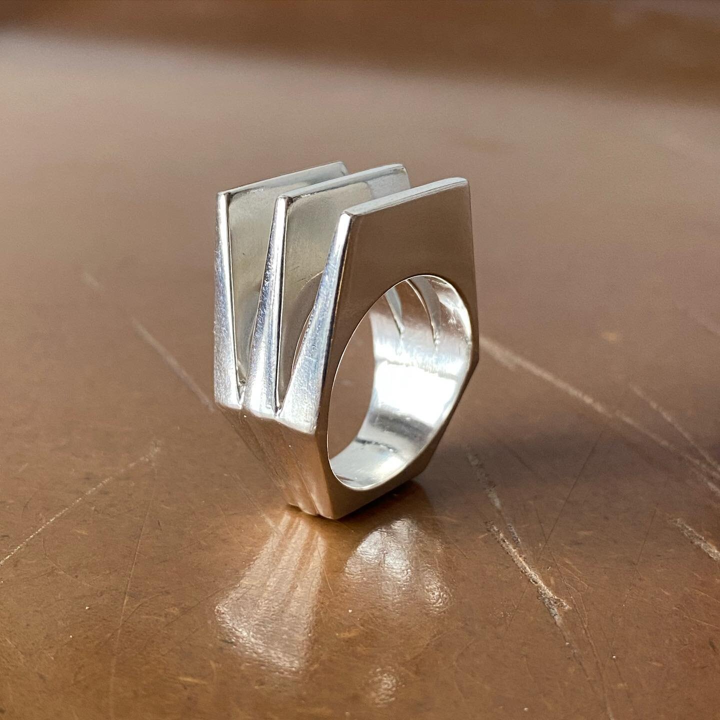 New things in progress at @pinknoisenyc Triple Trouble Ring - Solid Sterling #jewelry #rings