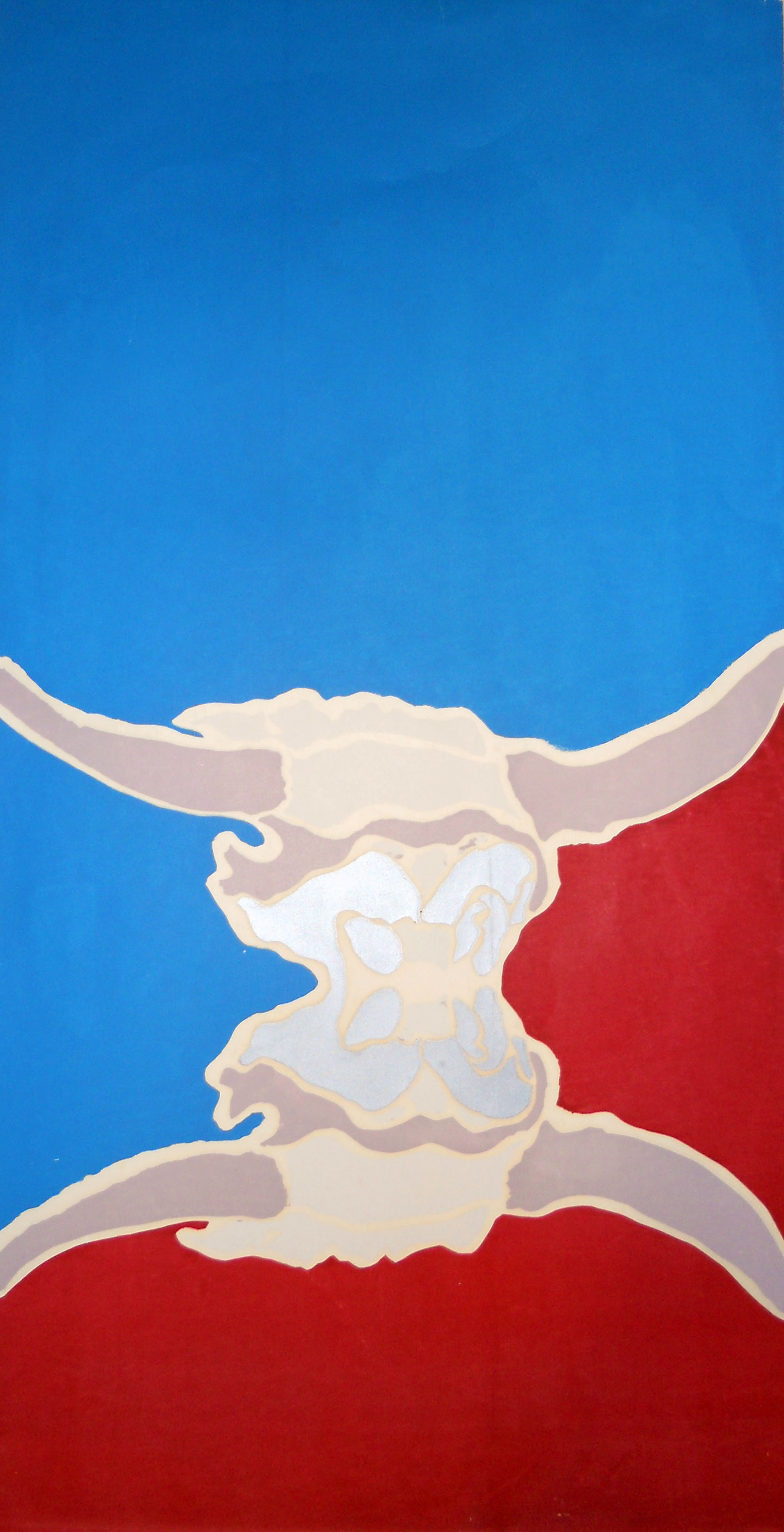 Bull's head, serigraph 1976