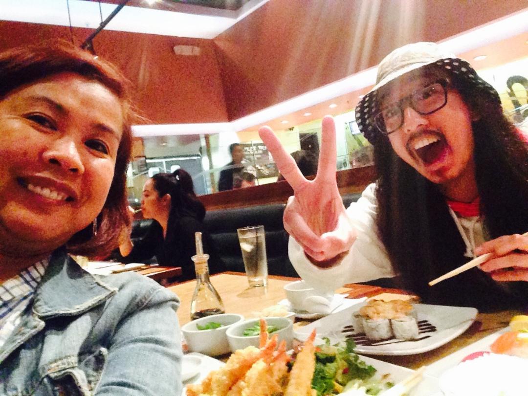 Mama and I! PEACE! #Selfie