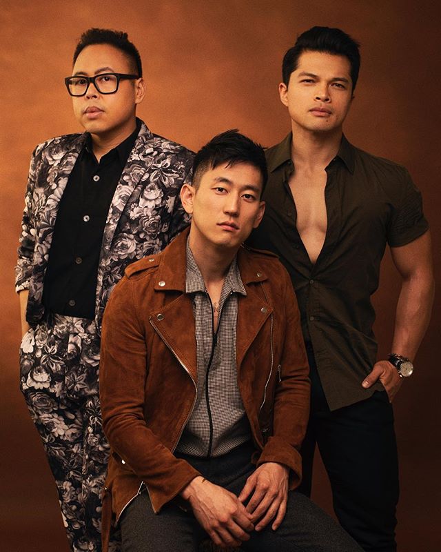 New cover for The Advocate with Nico Santos, Jake Choi and Vincent Rodriguez.