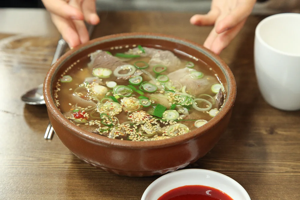 Delicious Beef Soup at Naju Gomtang Bongsungwan