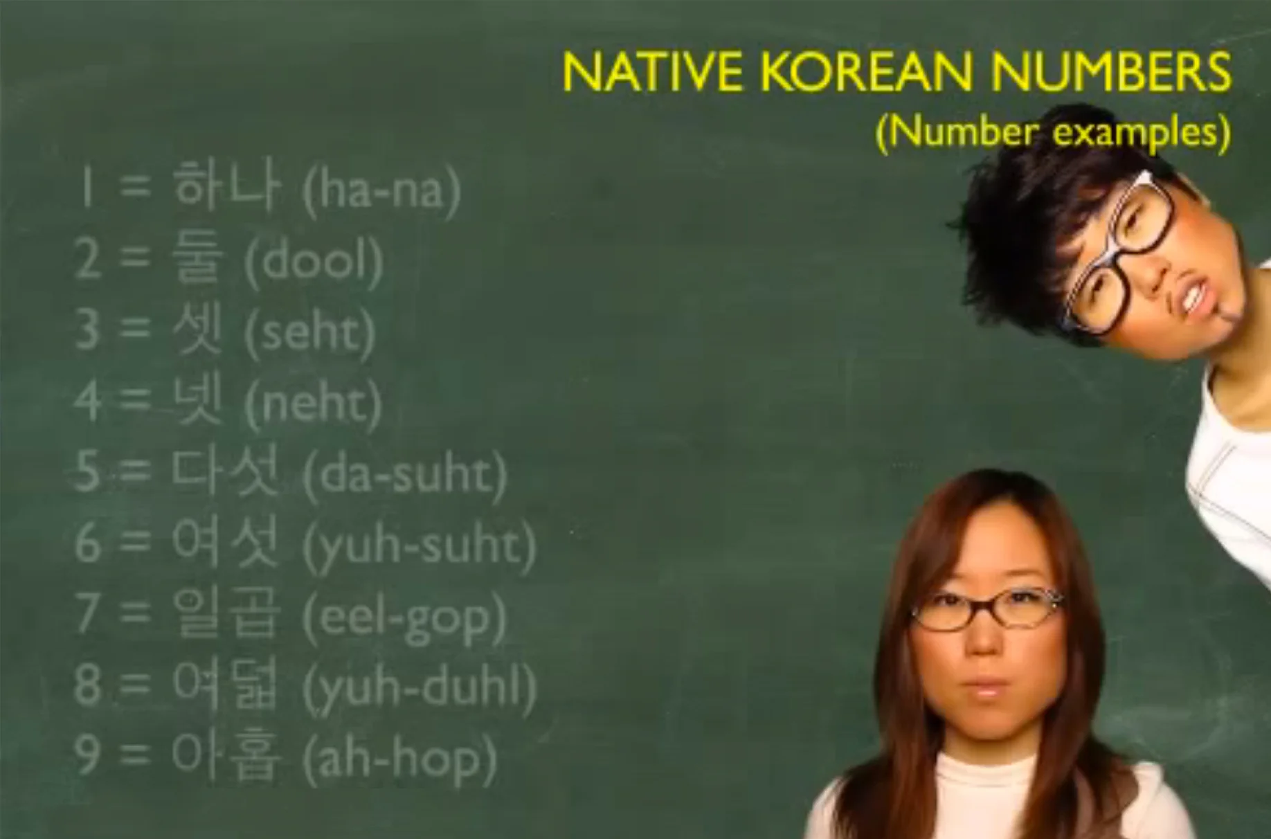 Korean Lesson 5: The Two Number Systems