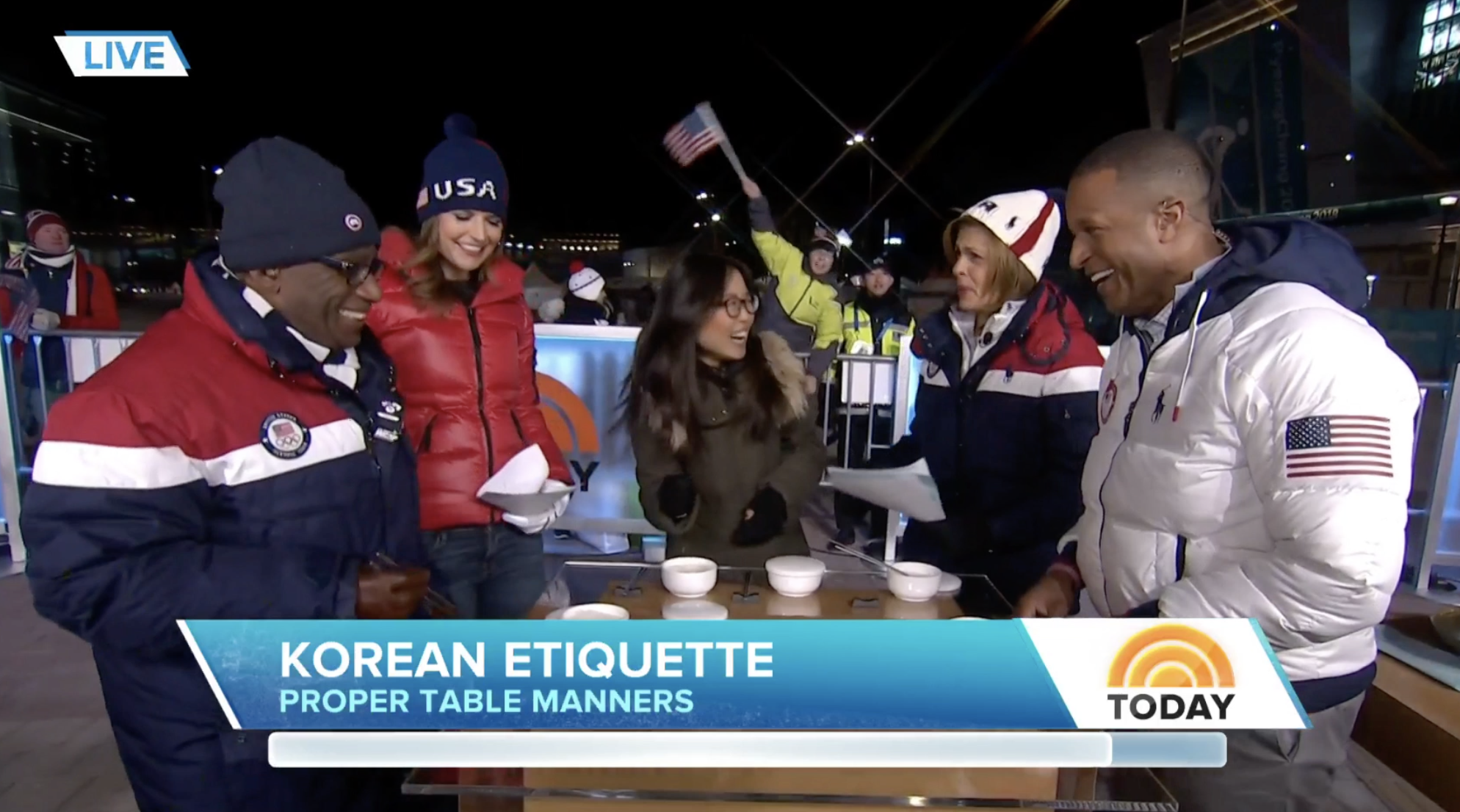 Guest on Today Show during PyeongChang Winter Olympics