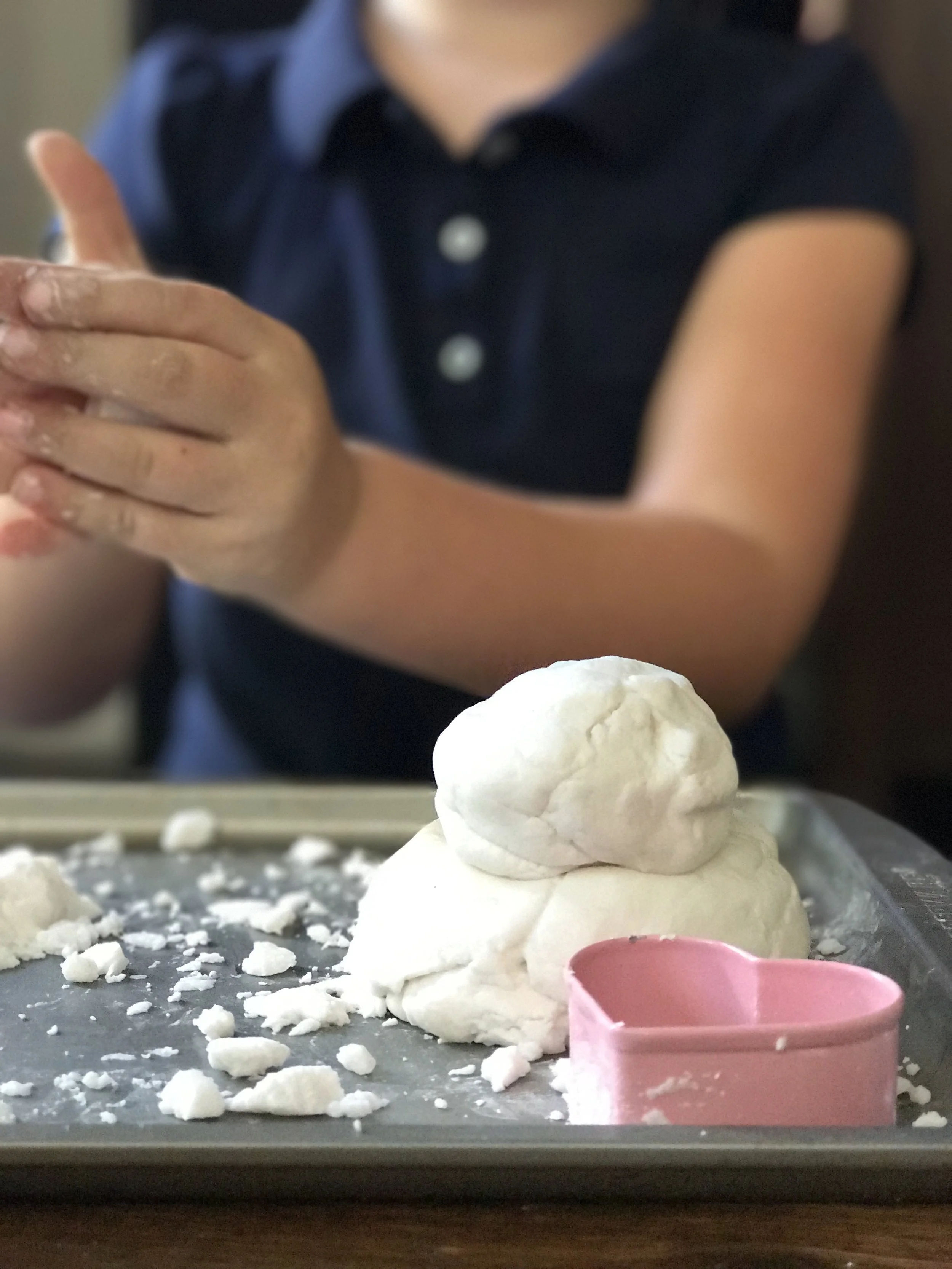 Natural 2-Ingredient Snow Dough