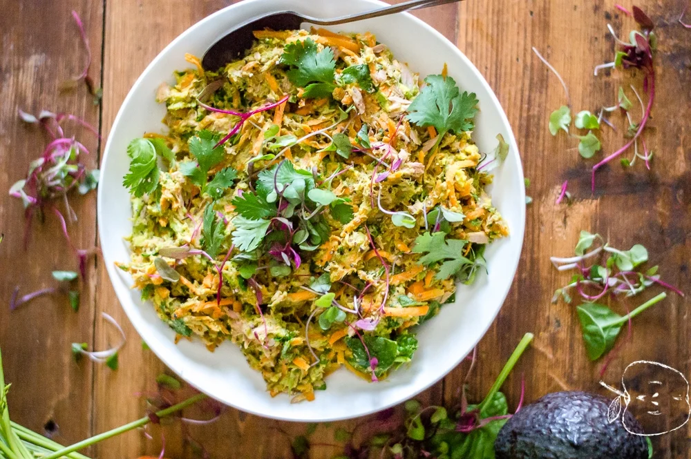 Veggie-Loaded Avocado Tuna Salad