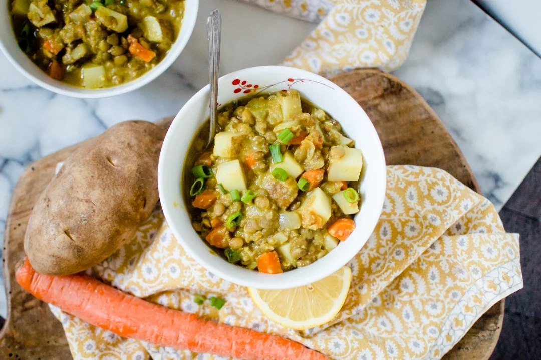 One-Pot Curry Lentil Soup {dairy-free, gluten free, vegan option}