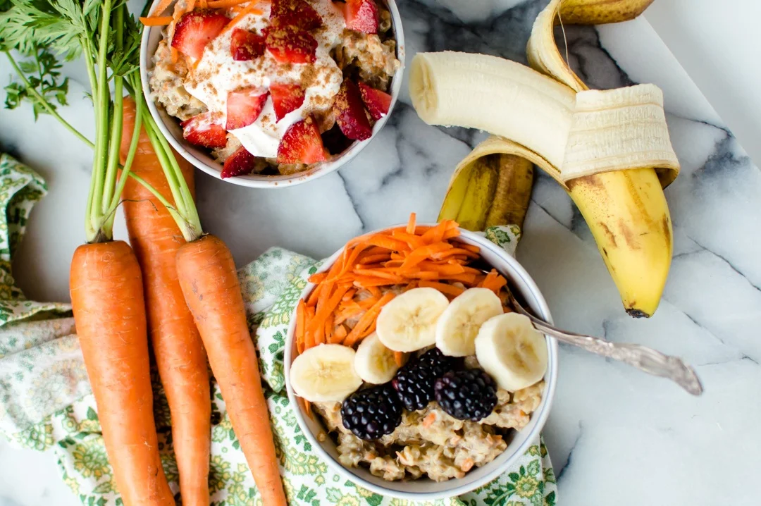 Carrot Banana Protein Oatmeal