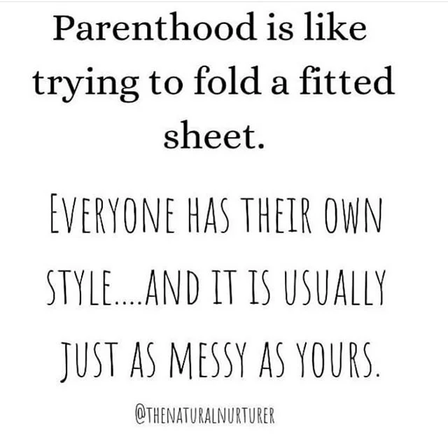 Sharing this one again because, gosh, it needs to be said loud and proud...especially during weird times like these!
.
TNNers, there is no one &ldquo;right way&rdquo; to parent. No one has it all figured out. No one has any magical secret they got on