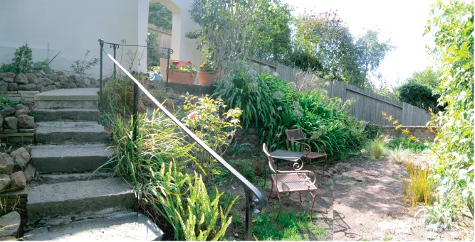 Area beyond archway, BEFORE.