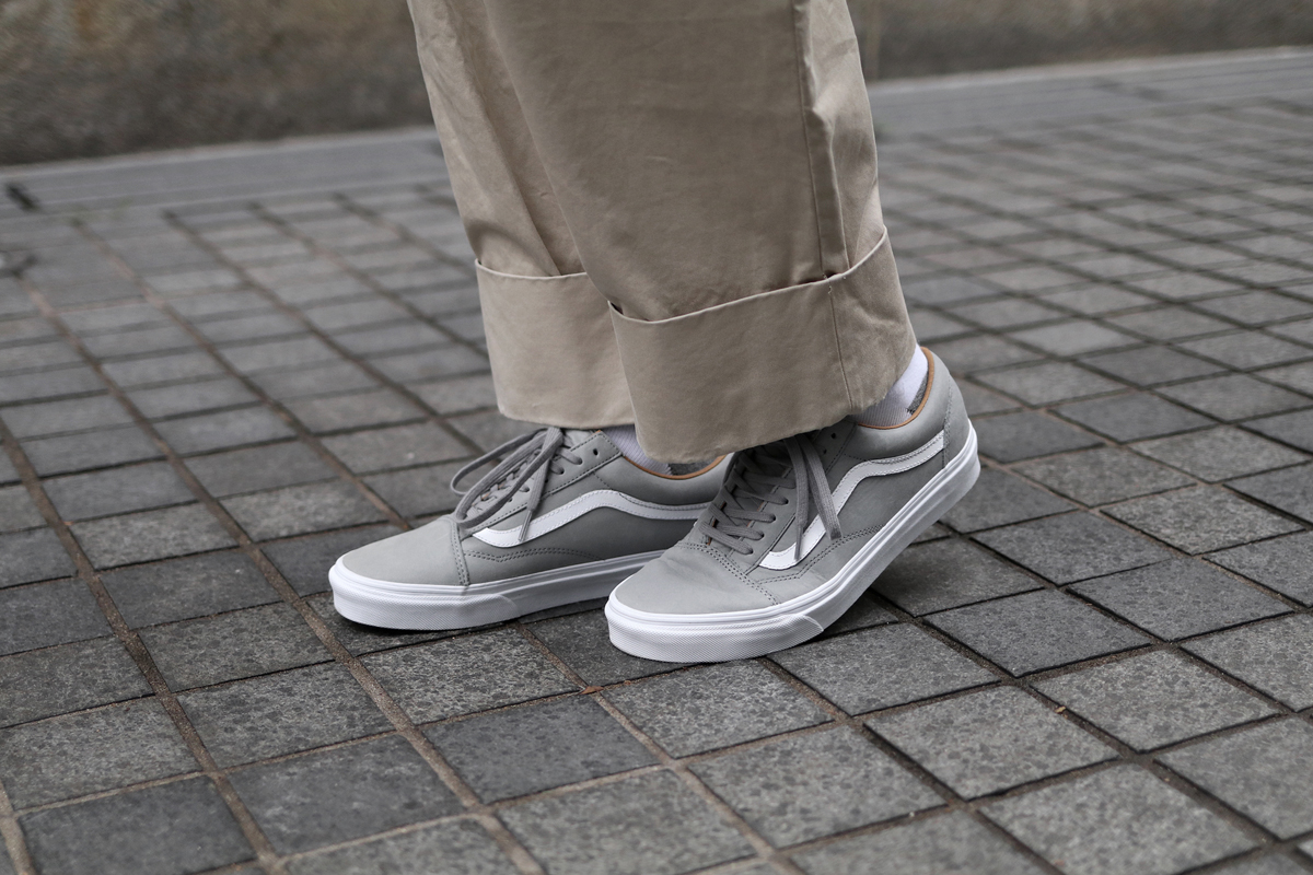 JW Anderson jacket and pants, A.P.C. zipped jumper from ITHK, Vans Old Skool