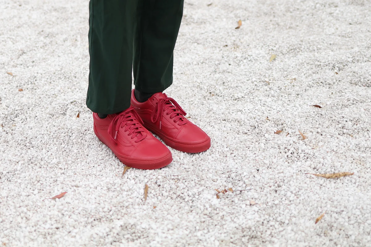 Ami Paris jumper from ITHK, Initial Fashion pants, Vans X Opening Ceremony Vans Old Skool