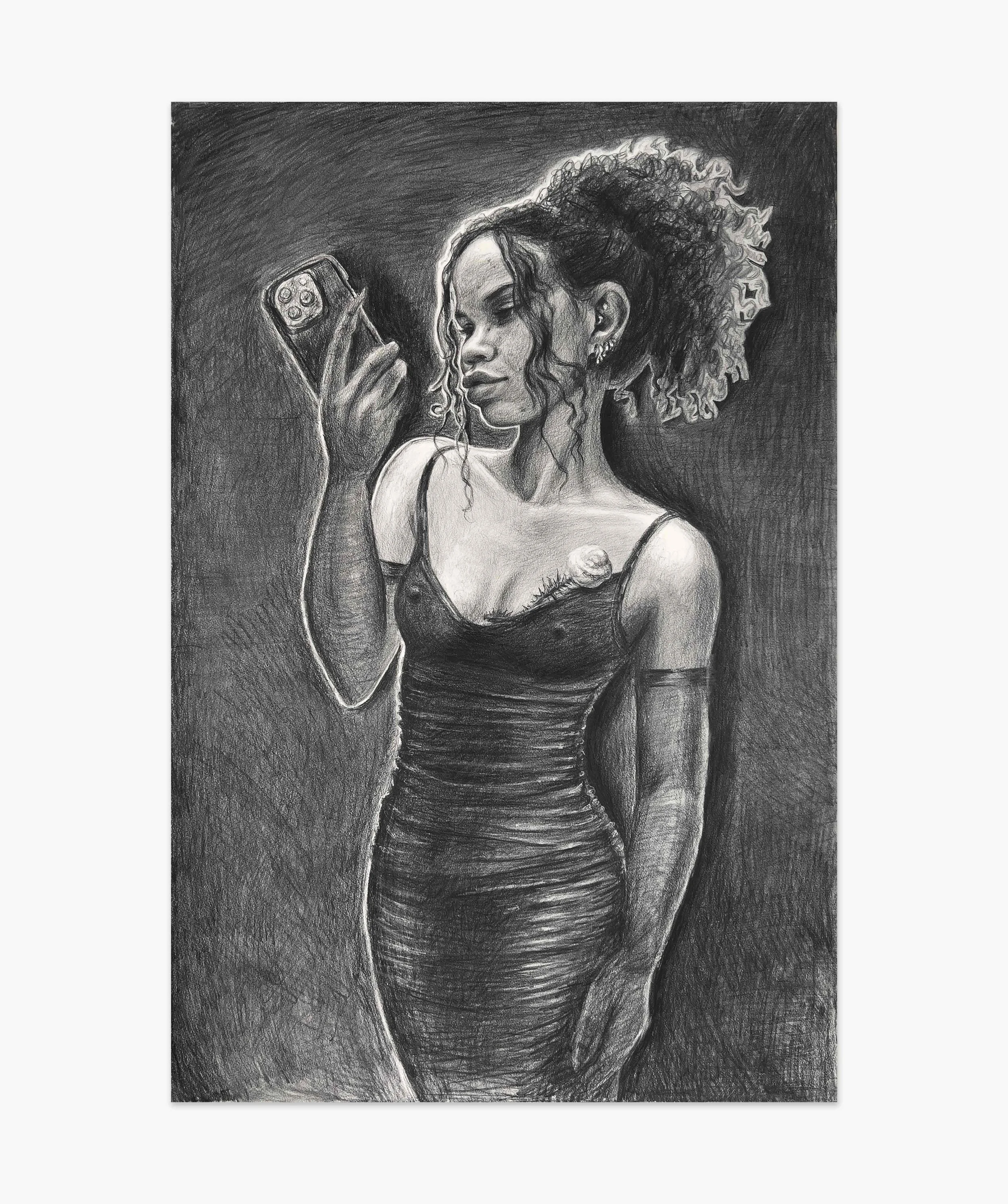 Ever After  (2026), Pitt Graphite on paper, H 90 x W 59 cm
