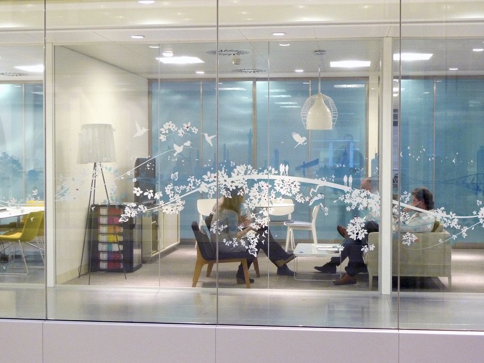 Portascope window graphics meeting area 