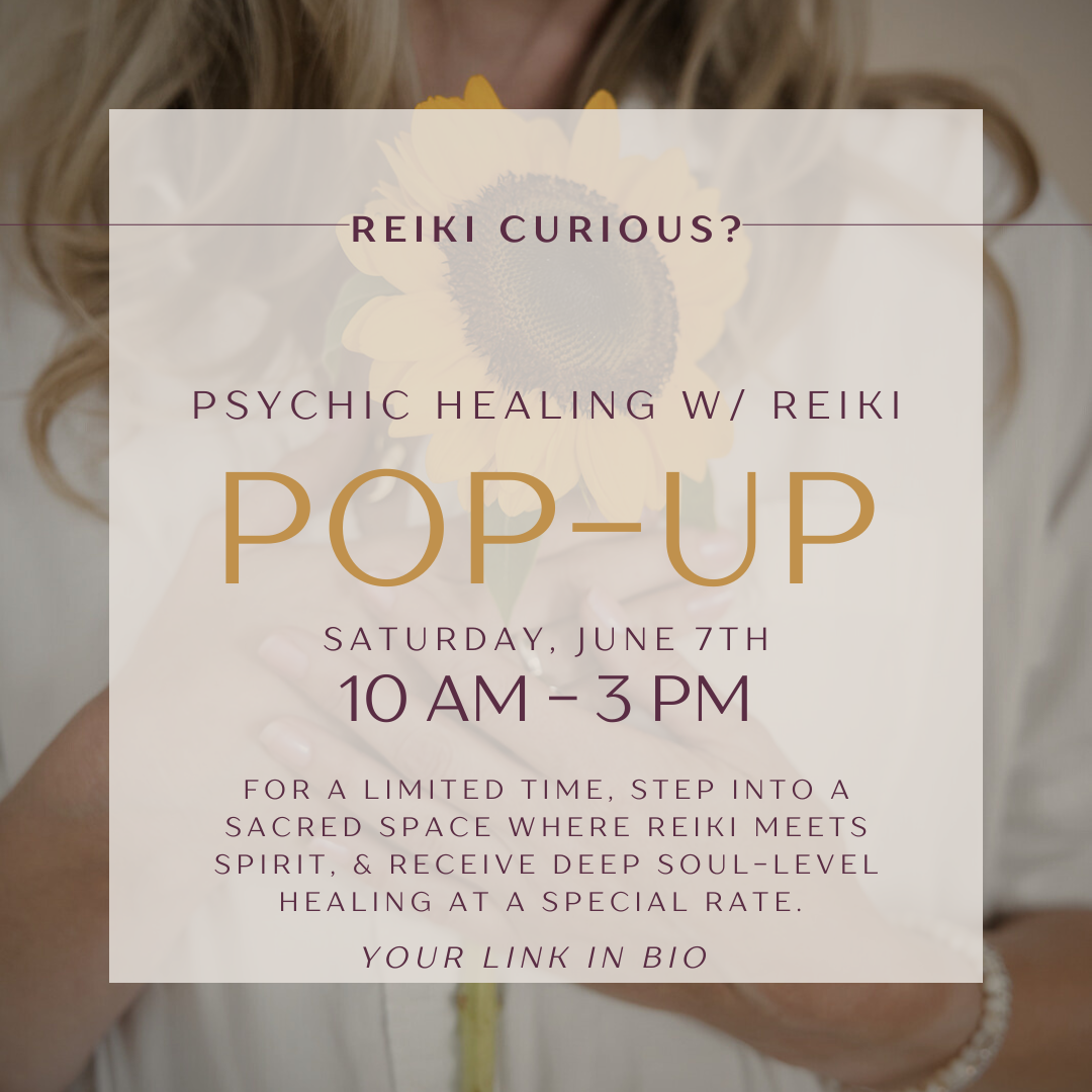 Psychic Healing with Reiki Pop-up!