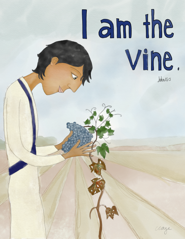 I Am Collection Art Print - I Am the Vine