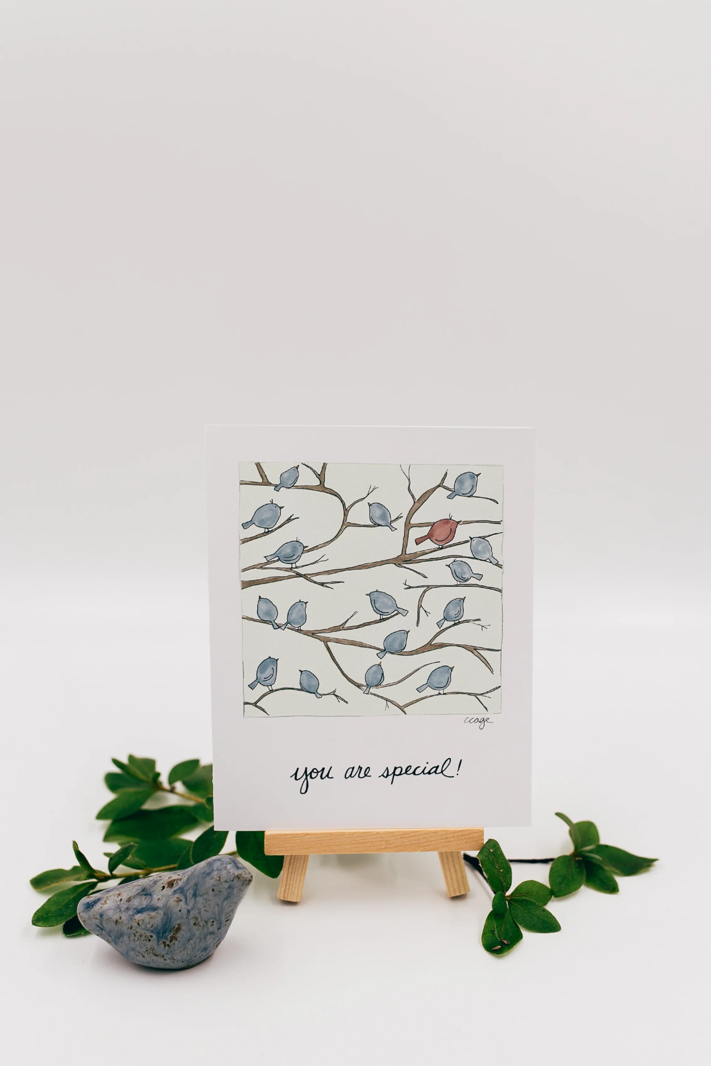Birds of a Feather Collection Notecard