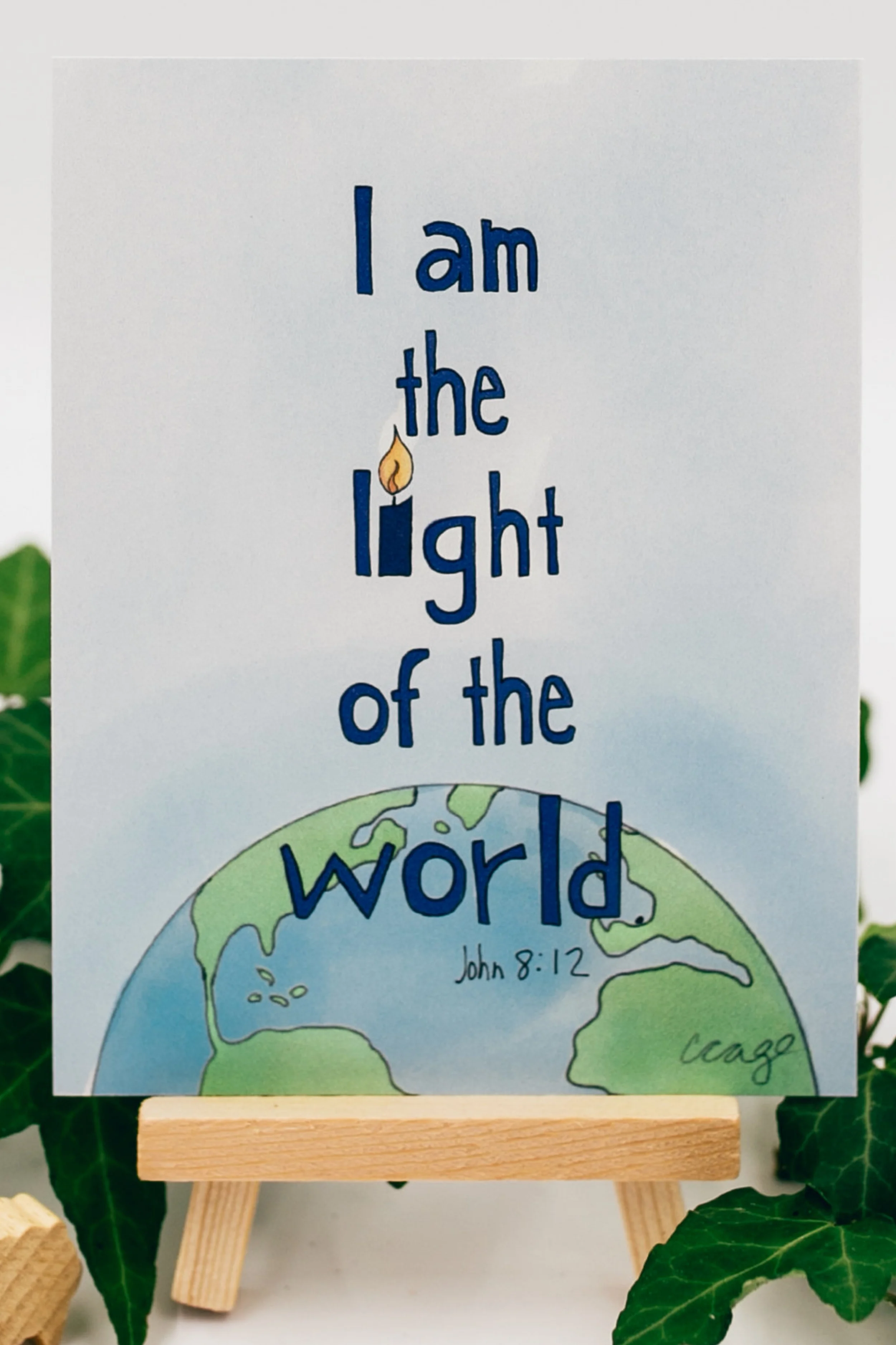 I Am Collection Tiny Art - I Am the light of the world
