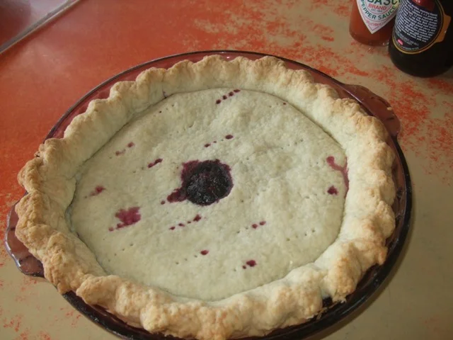 We don't like to talk too much pie smack here at The Two Medicine Grill but ours is the only double-crust huckleberry pie on the entire East Side of Glacier Park. That crust is made with all butter. We can taste the deliciousness. As to whether our huckleberry pie is "The Best," well we'll let you be the judge . . . Photo and Pie created by Mieka Carey