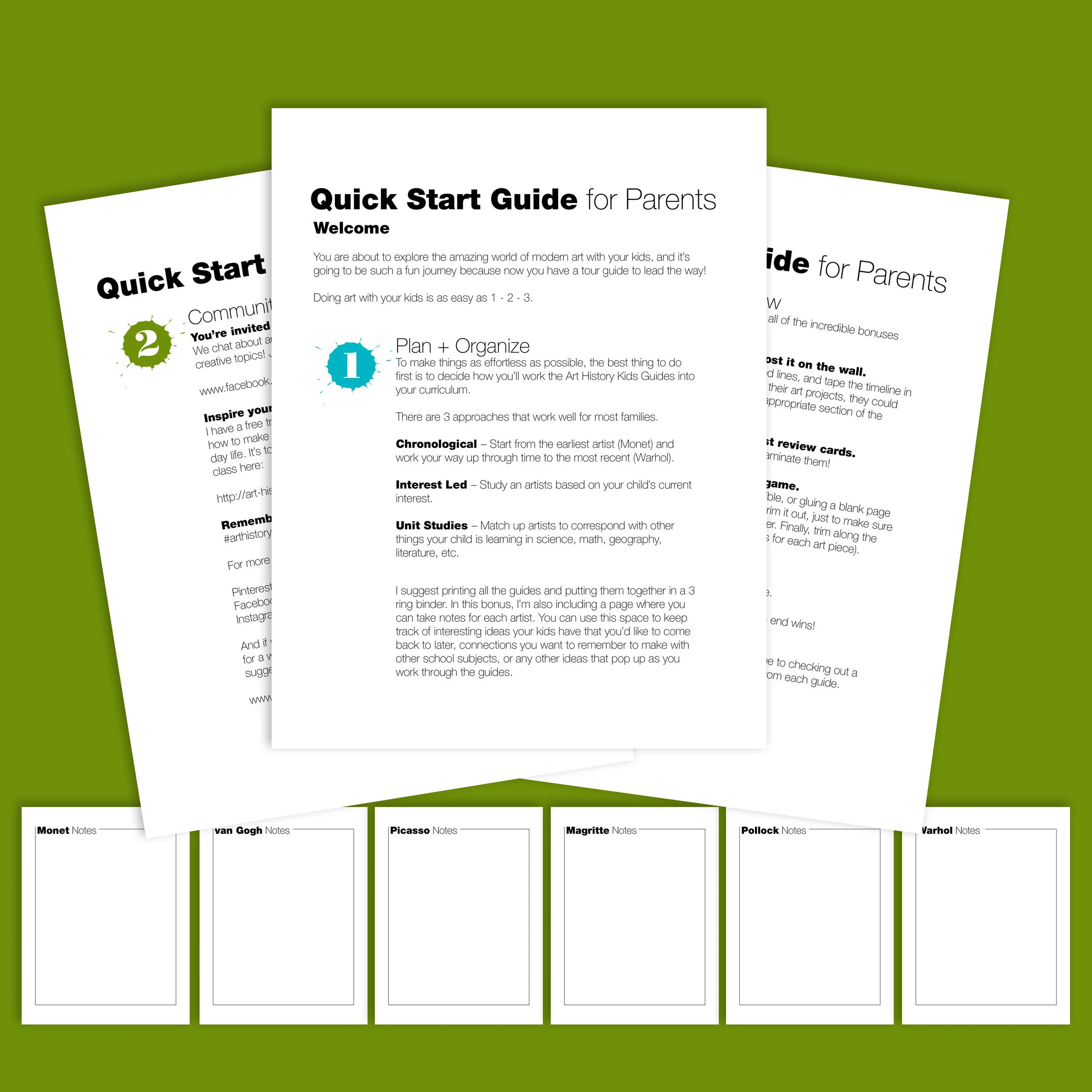 A Quick Start Guide to help you get organized
