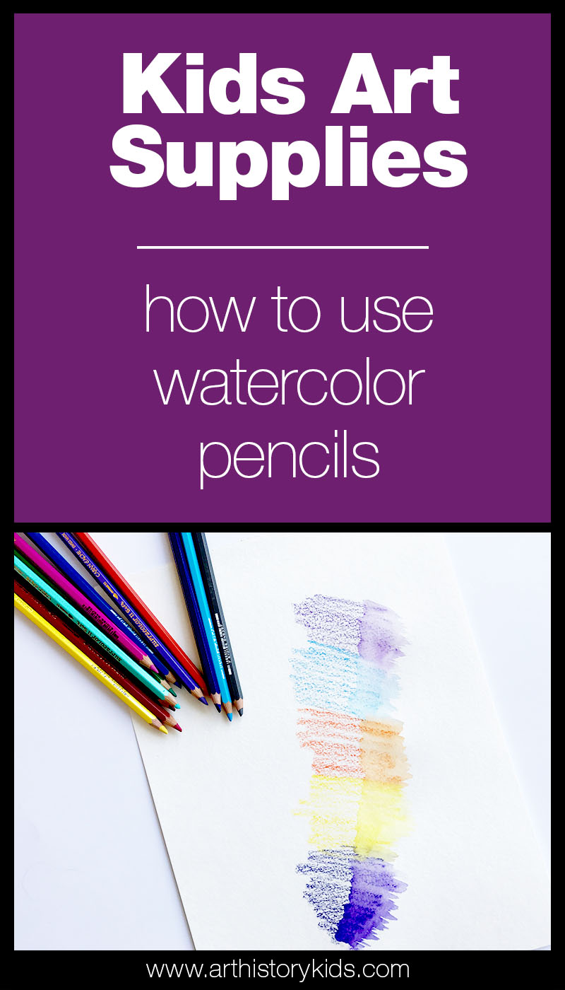 How to use watercolor pencils — Art History Kids