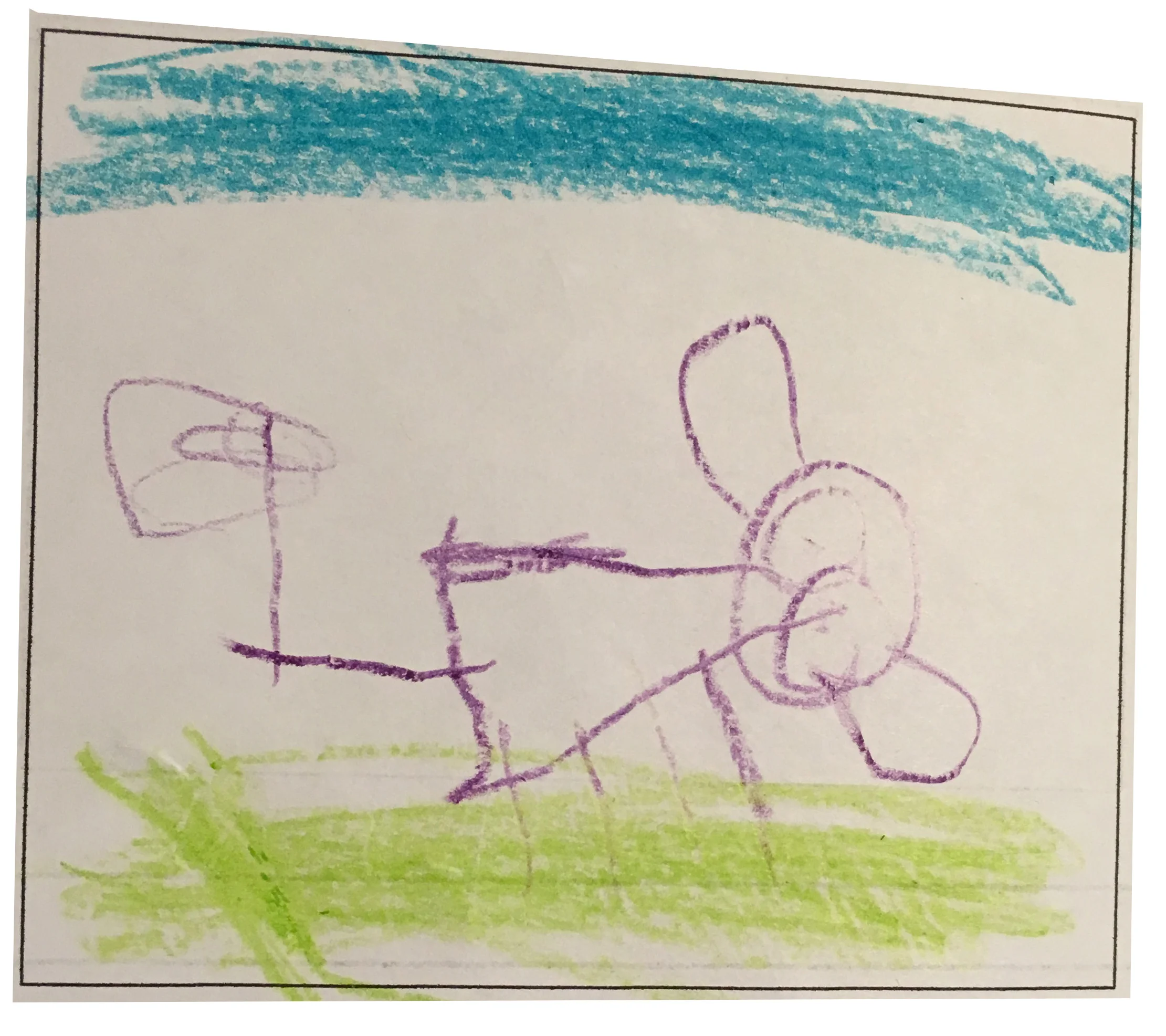 This is from Aoife (age 4). She gave her puppy, Artemis, a valentine and she wagged her tail.