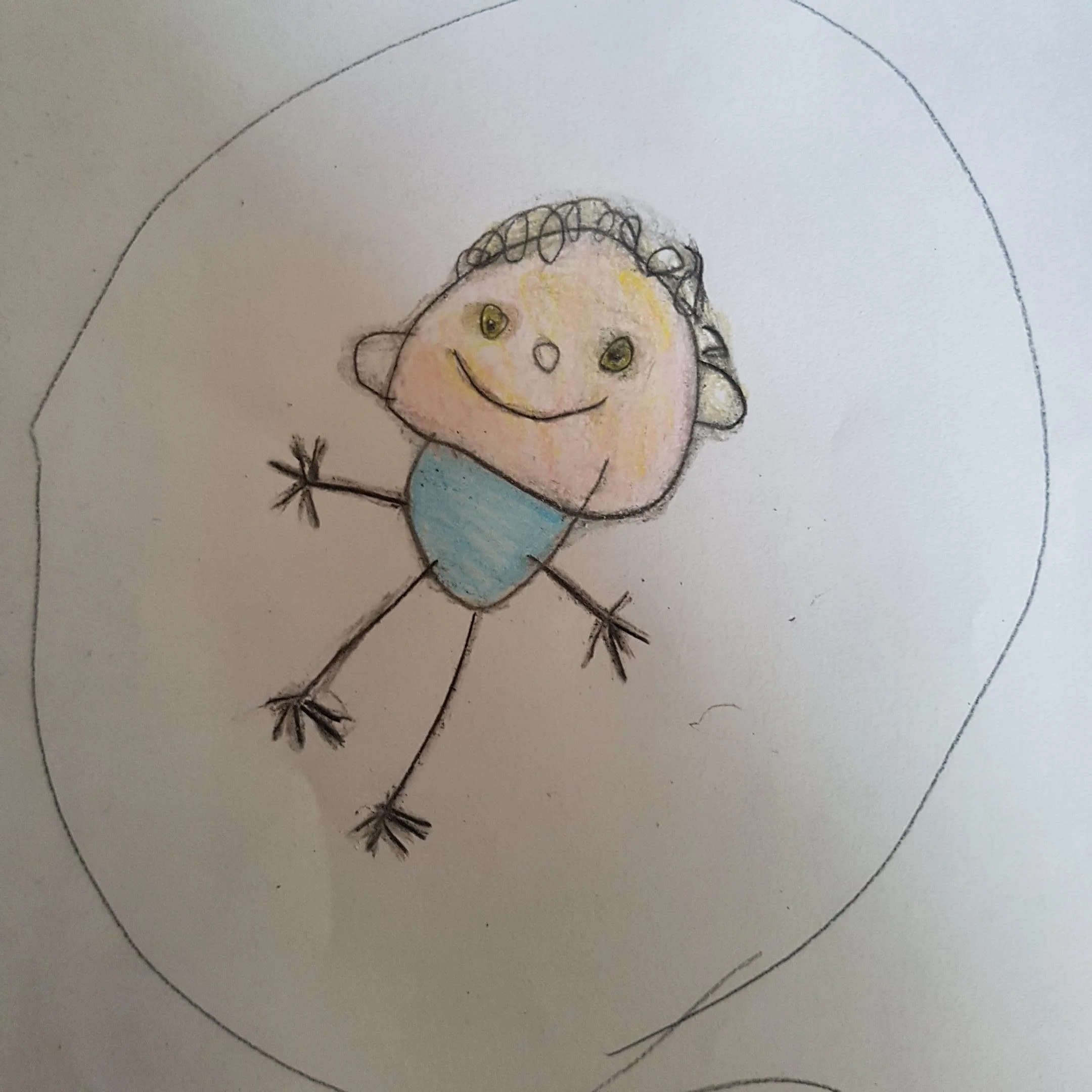 Anna, age 4.75 // Leonardo sfumato portrait