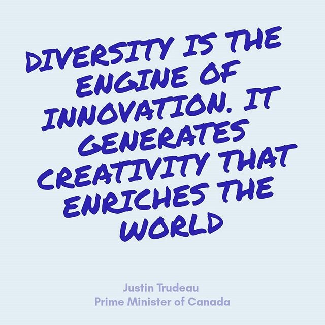 Diversity is core to successful innovation. More diversity is always better when it comes to innovation: all backgrounds, colors, genders, sexual orientations, beliefs, cultures, socio-economic, contribute to innovation. 
#innovation 
#diversity 
#na